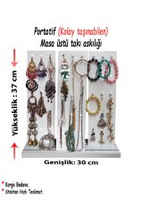 Menekşe - Masaüstü Takı Organizatörü - Beyaz