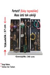 Menekşe - Masaüstü Takı Organizatörü - Siyah