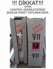 Takı Dolabı - Yıldız - Kilitli - Aynalı - Tek Çekmeceli - Demonte - BEYAZ