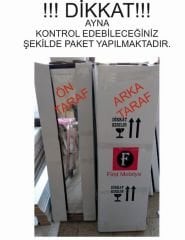 Star - Aynalı - Kilitli - Ayaklı - Takı Dolabı - Hediyelik - Çok Amaçlı  - Beyaz