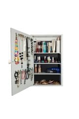 Takı Dolabı - First Mobilya - Gül - Çok Amaçlı - Aynalı Takı Dolabı