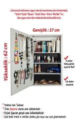 Takı Dolabı - First Mobilya - Gül - Çok Amaçlı - Aynalı Takı Dolabı