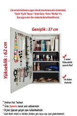 Takı Dolabı - First Mobilya - Gül - Çok Amaçlı - Aynalı Takı Dolabı