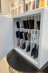 Orkide 30-10*3 Cep Telefonu Pasaport Kimlik Saklama Kabini Hediyelik Dolap Beyaz