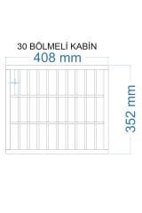 Orkide 30-10*3 Cep Telefonu Pasaport Kimlik Saklama Kabini Hediyelik Dolap Beyaz