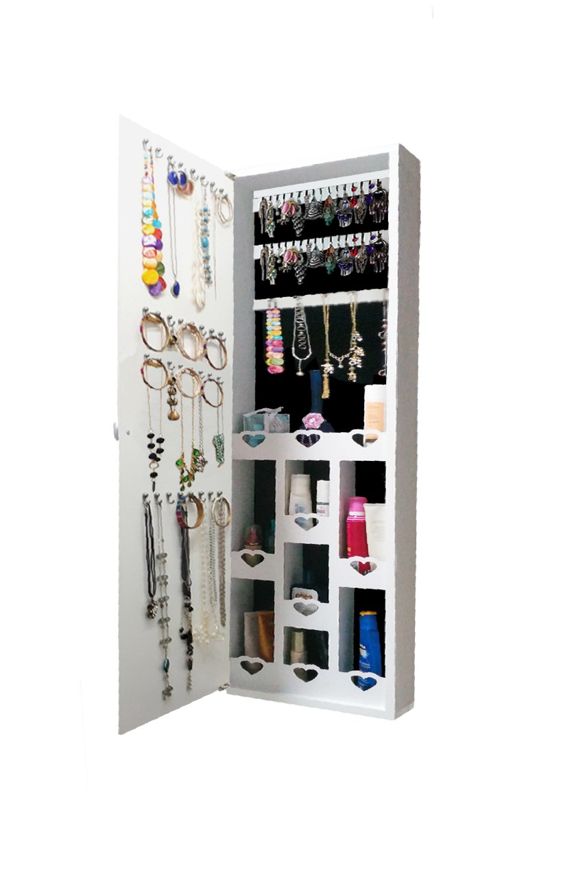 Takı Dolabı - Trendy - YK - Duvara Asma - BEYAZ A - Kilitsiz - Demonte