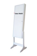 Yıldız - Aynasız - Demonte - Ayaklı - Çok Amaçlı - Hediyelik - Takı Dolabı - Beyaz