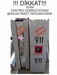 Yıldız Demonte Tek Çekmeceli Hediyelik çok amaçlı Aynalı Takı Dolabı Beyaz