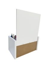 Gelincik Aynalı masa üstü çok amaçlı hediyelik makyaj malzeme düzenleyici Beyaz